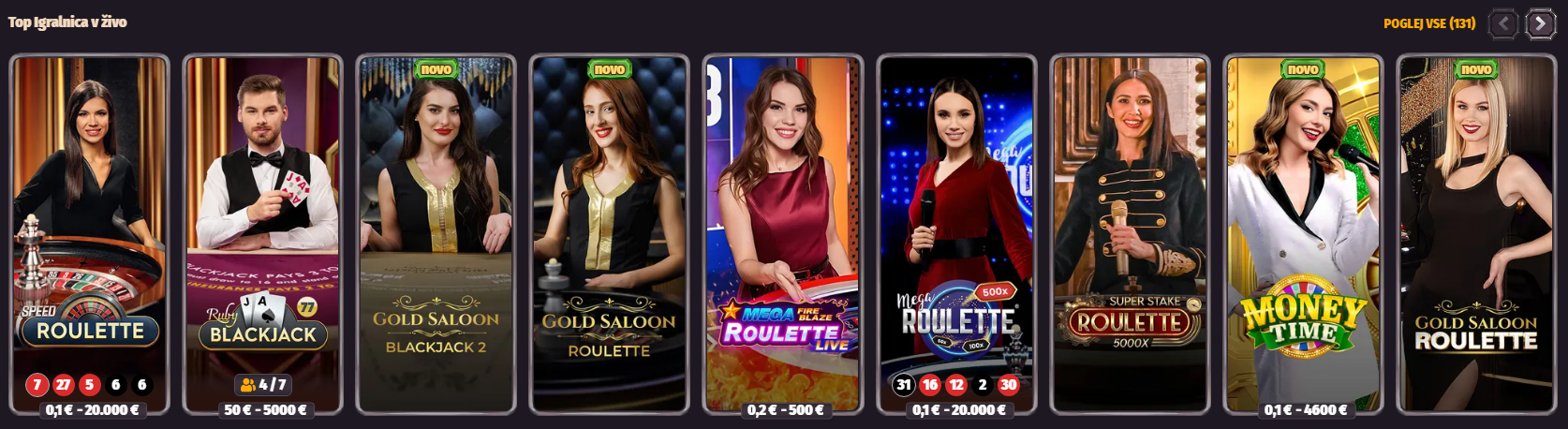 Dragonia Casino igre in ponudniki
